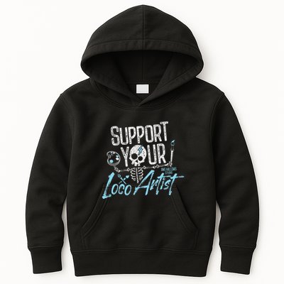 Support Your Loco Artist Creative Design Kids Hoodie