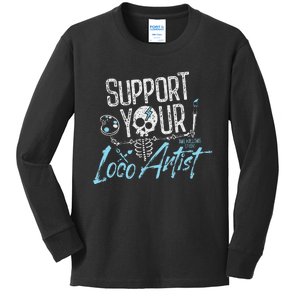 Support Your Loco Artist Creative Design Kids Long Sleeve Shirt