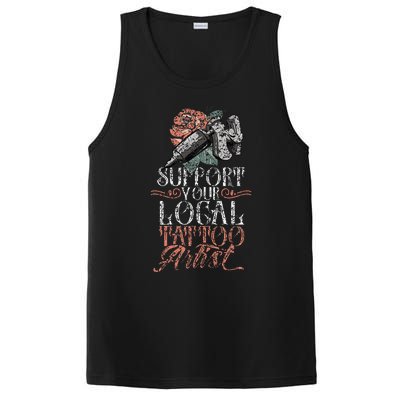 Support Your Local Tattoo Artist Art Job Ink PosiCharge Competitor Tank