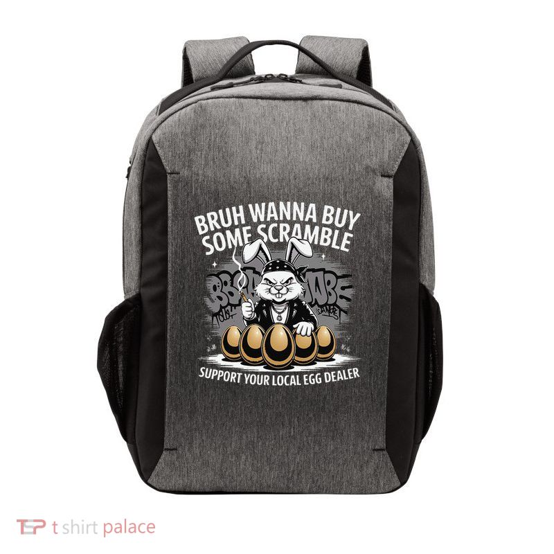 Support Your Local Egg Dealer Funny Easter Bunny Egg Prices Vector Backpack