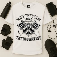 Support Your Local Tattoo Artist Performance Shirt