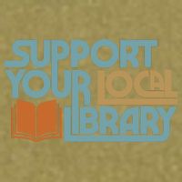 Support Your Local Library Garment-Dyed Women's Muscle Tee