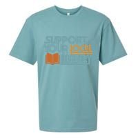 Support Your Local Library Sueded Cloud Jersey T-Shirt