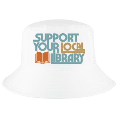 Support Your Local Library Cool Comfort Performance Bucket Hat