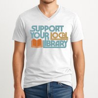 Support Your Local Library V-Neck T-Shirt