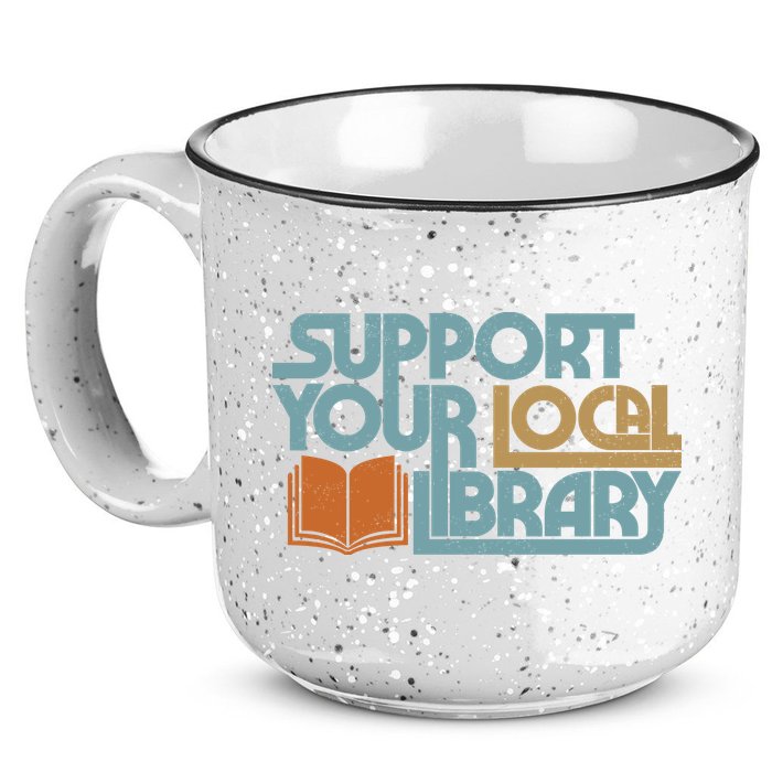 Support Your Local Library 15oz Campfire Ceramic Mug