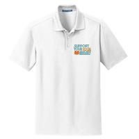 Support Your Local Library Dry Zone Grid Polo