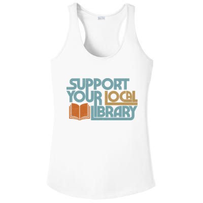 Support Your Local Library Ladies PosiCharge Competitor Racerback Tank
