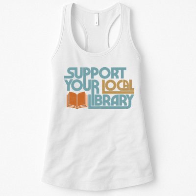 Support Your Local Library Womens Tank Top
