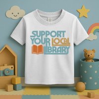 Support Your Local Library Toddler T-Shirt