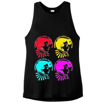 Support your local drag queens 1st Amendment Free Speech Ladies PosiCharge Tri-Blend Wicking Tank