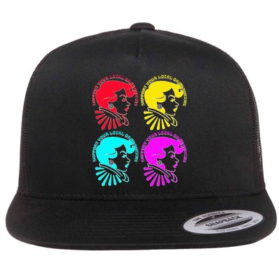 Support your local drag queens 1st Amendment Free Speech Flatbill Hat