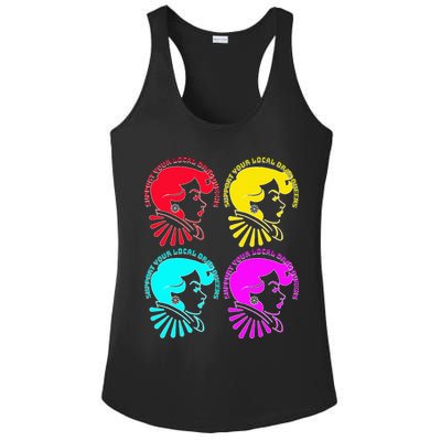 Support your local drag queens 1st Amendment Free Speech Ladies PosiCharge Competitor Racerback Tank