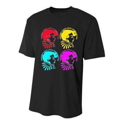 Support your local drag queens 1st Amendment Free Speech Youth Performance Sprint T-Shirt