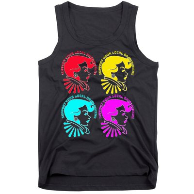 Support your local drag queens 1st Amendment Free Speech Tank Top
