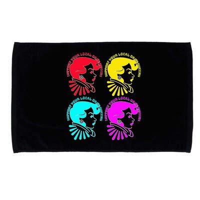Support your local drag queens 1st Amendment Free Speech Microfiber Hand Towel