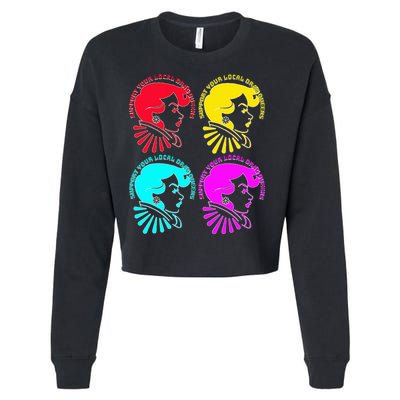 Support your local drag queens 1st Amendment Free Speech Cropped Pullover Crew