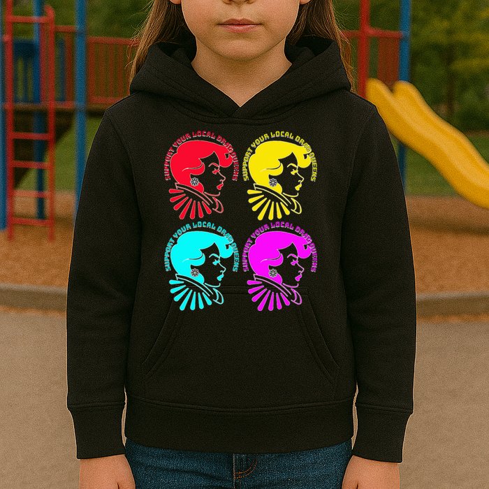 Support your local drag queens 1st Amendment Free Speech Kids Hoodie