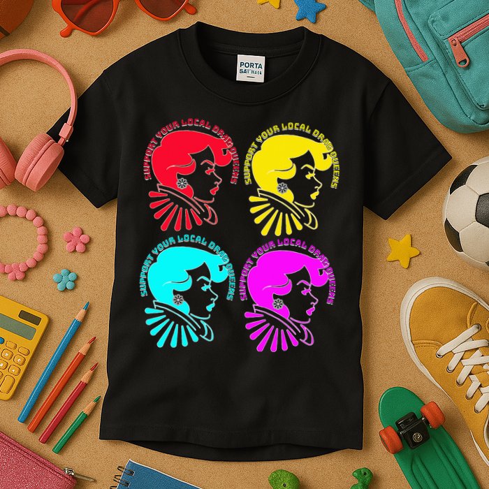 Support your local drag queens 1st Amendment Free Speech Kids T-Shirt