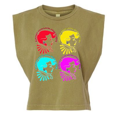 Support your local drag queens 1st Amendment Free Speech Garment-Dyed Women's Muscle Tee