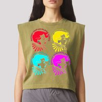 Support your local drag queens 1st Amendment Free Speech Garment-Dyed Women's Muscle Tee