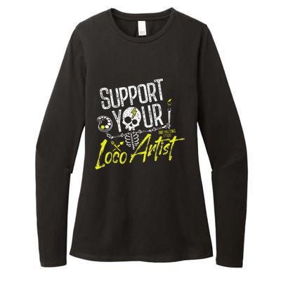 Support Your Loco Artist Womens CVC Long Sleeve Shirt