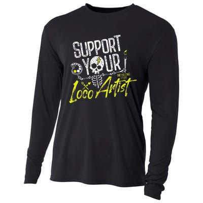 Support Your Loco Artist Cooling Performance Long Sleeve Crew