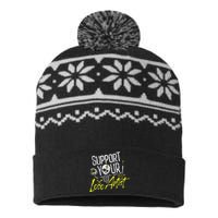 Support Your Loco Artist USA-Made Snowflake Beanie