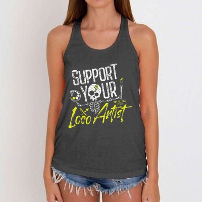 Support Your Loco Artist Women's Knotted Racerback Tank