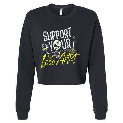 Support Your Loco Artist Cropped Pullover Crew