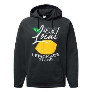 Support Your Local Lemonade Stand Performance Fleece Hoodie