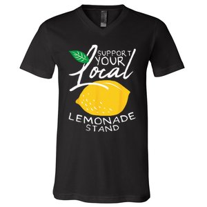 Support Your Local Lemonade Stand V-Neck T-Shirt