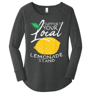 Support Your Local Lemonade Stand Women's Perfect Tri Tunic Long Sleeve Shirt