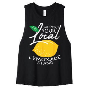 Support Your Local Lemonade Stand Women's Racerback Cropped Tank