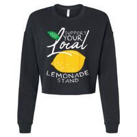 Support Your Local Lemonade Stand Cropped Pullover Crew