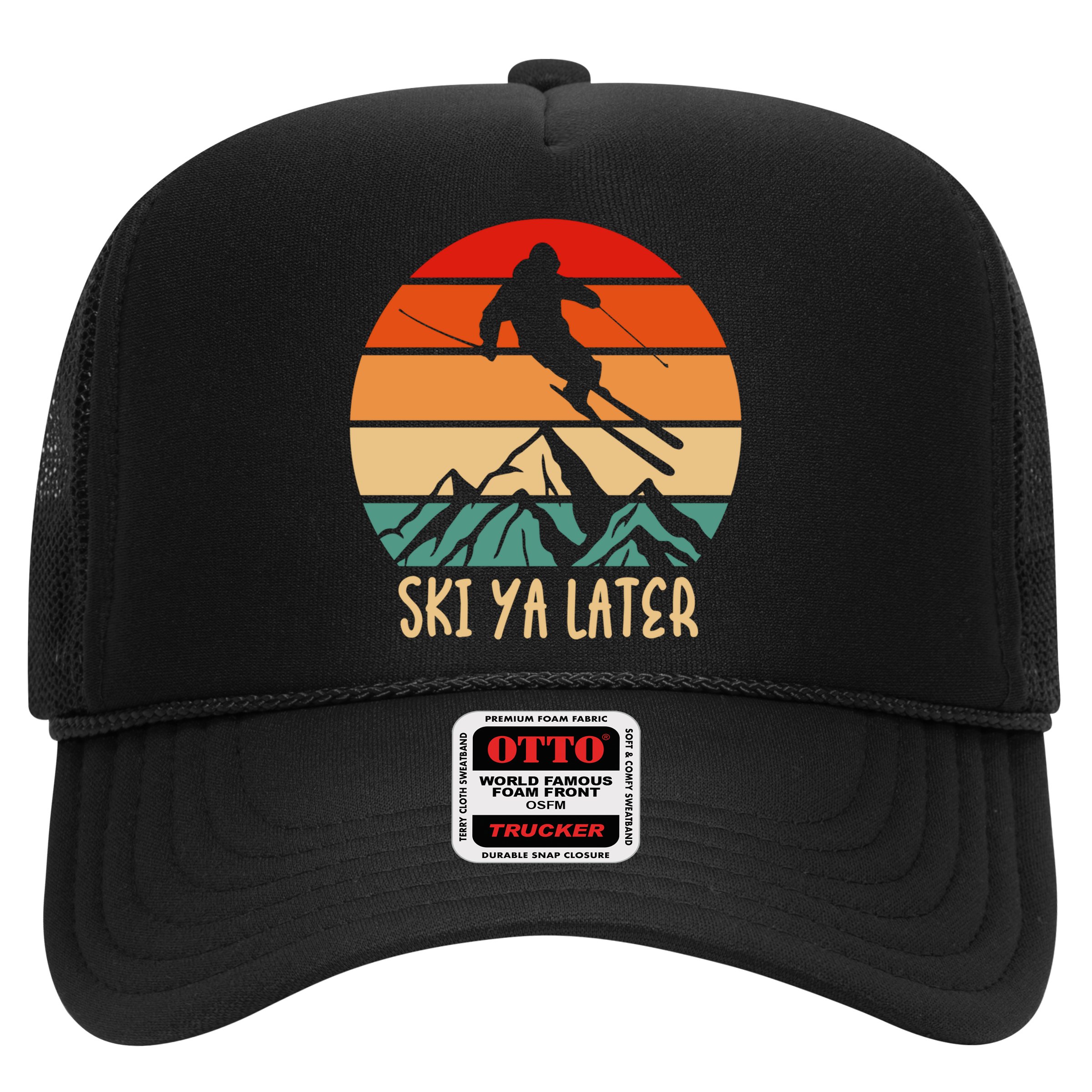 Ski Ya Later Winter Sports Snow Lover Skiing Funny Gift Hat