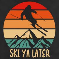 Ski Ya Later Winter Sports Snow Lover Skiing Funny Gift Hat