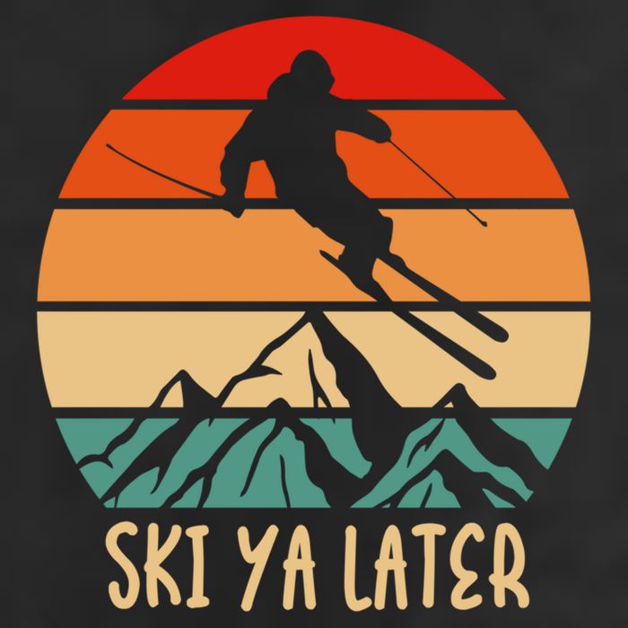 Ski Ya Later Winter Sports Snow Lover Skiing Funny Gift Hat