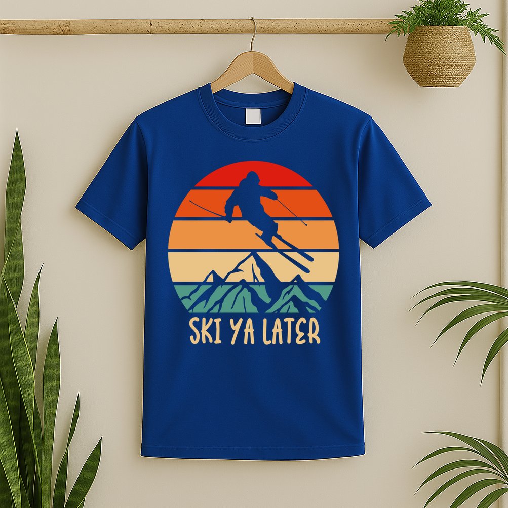 Ski Ya Later Winter Sports Snow Lover Skiing Funny Gift T-Shirt