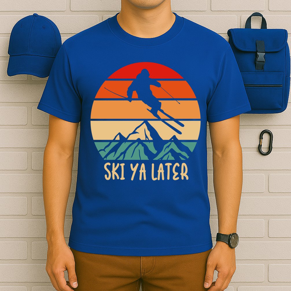 Ski Ya Later Winter Sports Snow Lover Skiing Funny Gift T-Shirt