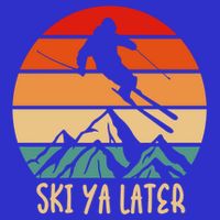 Ski Ya Later Winter Sports Snow Lover Skiing Funny Gift Visor