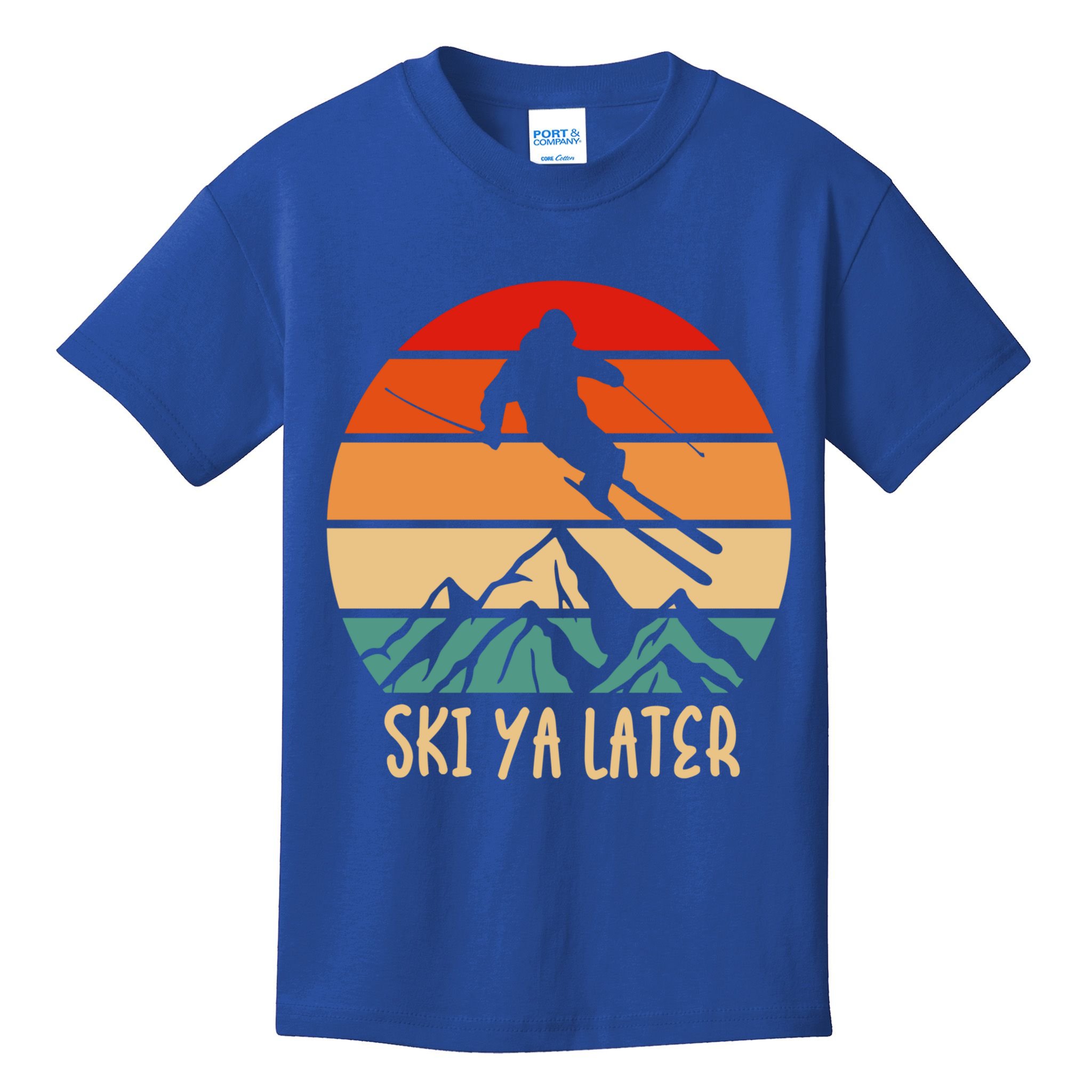 Ski Ya Later Winter Sports Snow Lover Skiing Funny Gift Kids T-Shirt