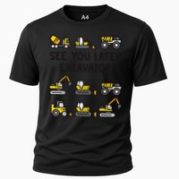 See You Later Excavator Cooling Performance Crew T-Shirt