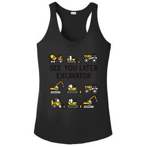 See You Later Excavator Ladies PosiCharge Competitor Racerback Tank