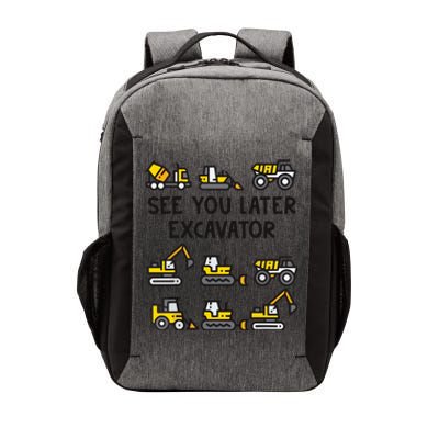 See You Later Excavator Vector Backpack