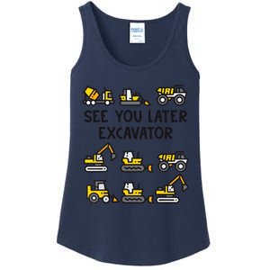 See You Later Excavator Ladies Essential Tank