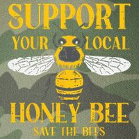 Support Your Local Honey Bee Save Bees Beekeeping Beekeeper Legacy Tie Dye Trucker Hat
