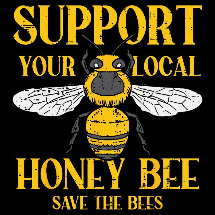 Support Your Local Honey Bee Save Bees Beekeeping Beekeeper Impact Tech Backpack