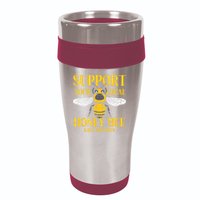 Support Your Local Honey Bee Save Bees Beekeeping Beekeeper 16oz Travel Tumbler