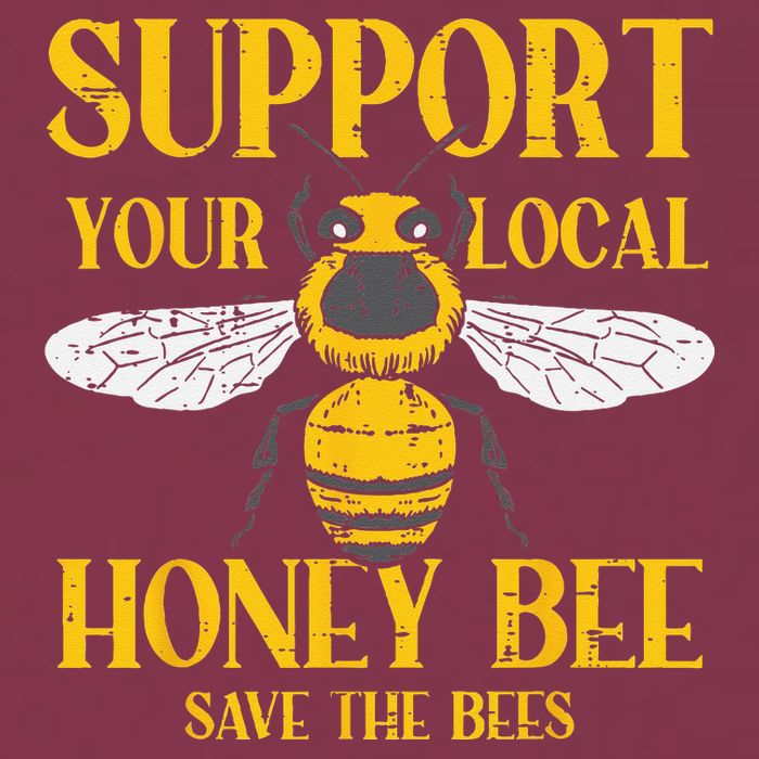 Support Your Local Honey Bee Save Bees Beekeeping Beekeeper 16oz Travel Tumbler